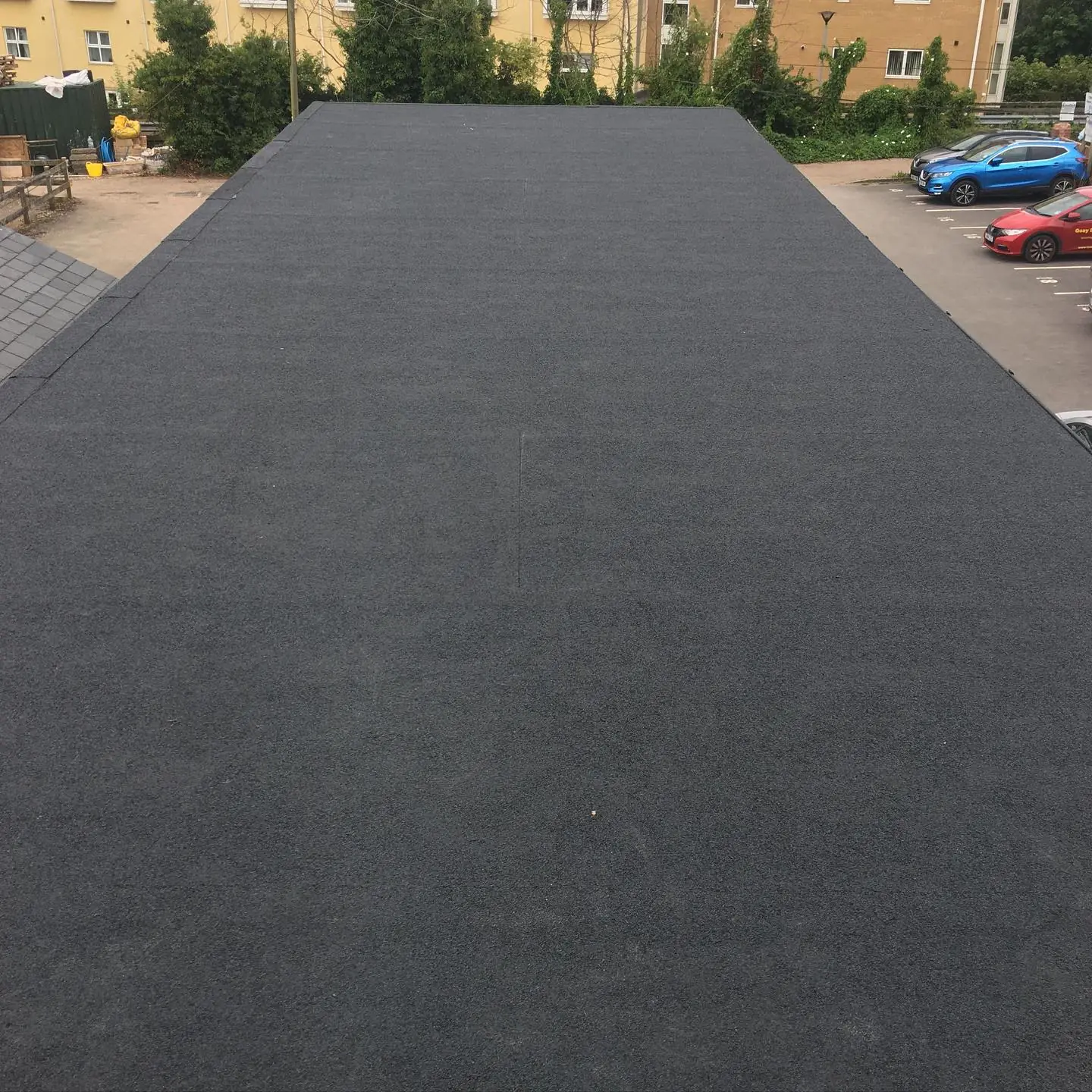 An EPDM rubber flat roof design on a property extension in Wymeswold, the type of deck a green roof system is built up on. An EPDM rubber flat roof design on a property extension in Wymeswold, the type of deck a green roof system is built up on.