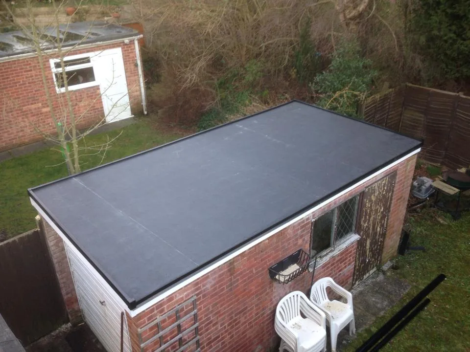 EPDM rubber roofing installed on a property in Kegworth.