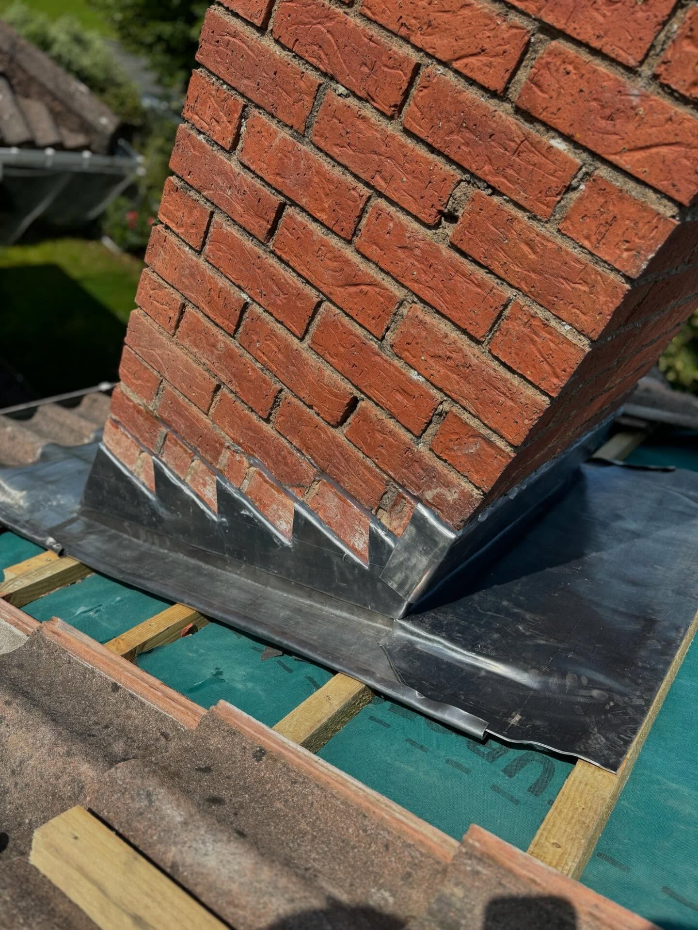 Lead Flashing Around Chimneys Lead Flashing Around Chimneys in Nottingham.